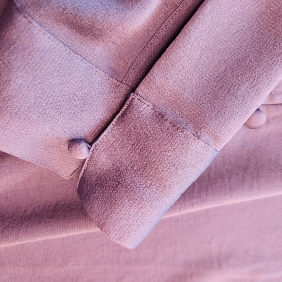 Express Portofino Blouse Gray Blue Slim Size S/P (Fits larger than tag indicates - Picture 3 of 6